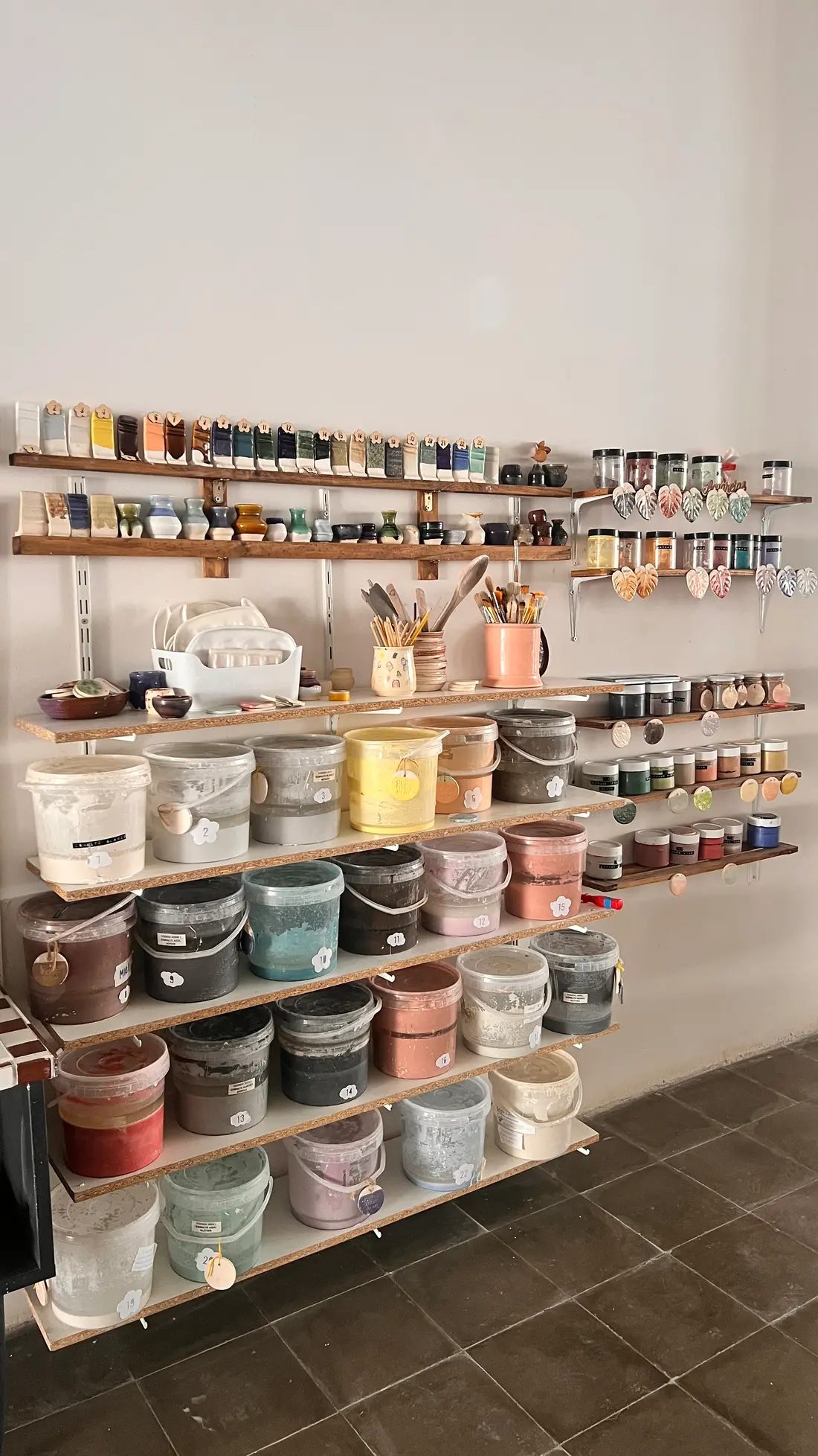 Pared de esmaltes